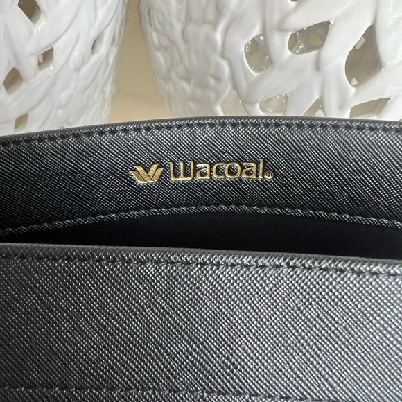 WACOAL Womens Black Vinyl Small Tote  Snap Closure
Lightweig - Picture 2 of 8